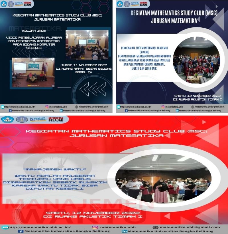 Kegiatan Mathematics Study Club (MSC)